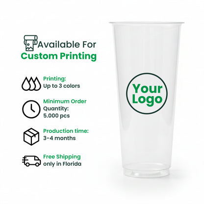 24oz | A-Shape | Soft PP Clear Plastic Cup | 90mm | 700ml