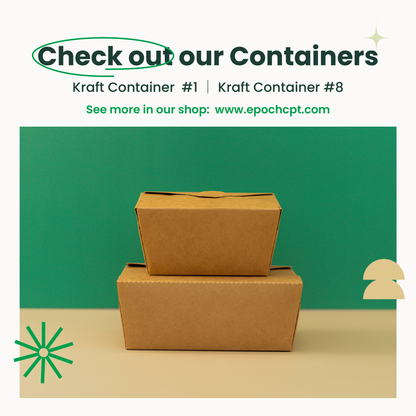 30oz Paper Kraft Food Containers #1