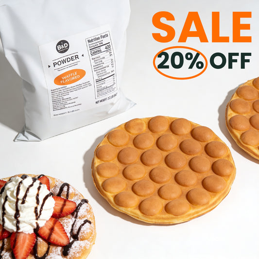 Egg Waffle Mix Powder | Classic Hong Kong Egg Waffle Style | 2.2 LB