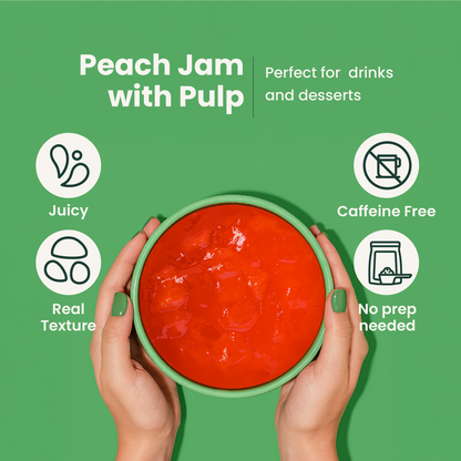 Peach Fruit Jam | Smoothie Paste | 5.9 LB