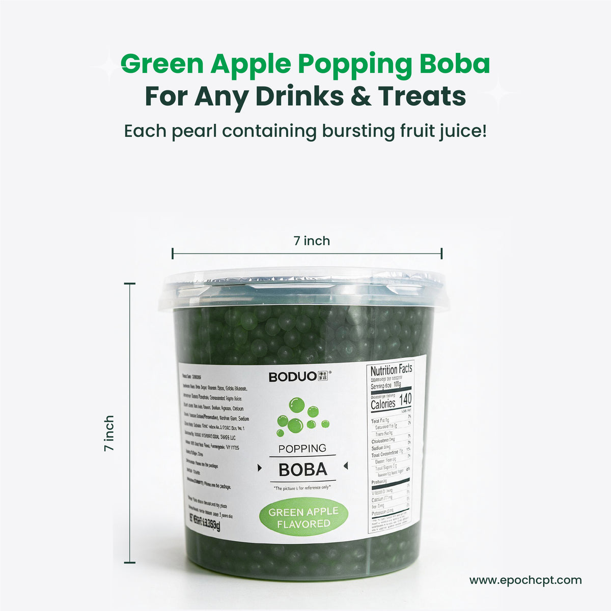 Green Apple Popping Boba | 6.6 LB