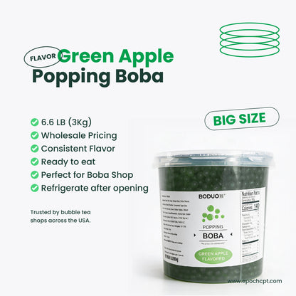 Green Apple Popping Boba | 6.6 LB