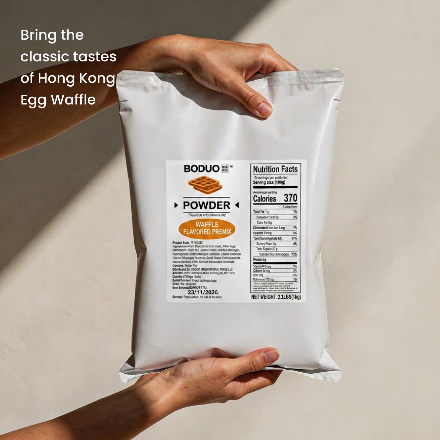 Egg Waffle Mix Powder | Classic Hong Kong Egg Waffle Style | 2.2 LB