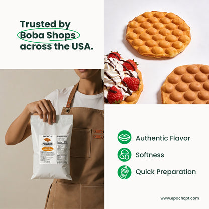 Egg Waffle Mix Powder | Classic Hong Kong Egg Waffle Style | 2.2 LB