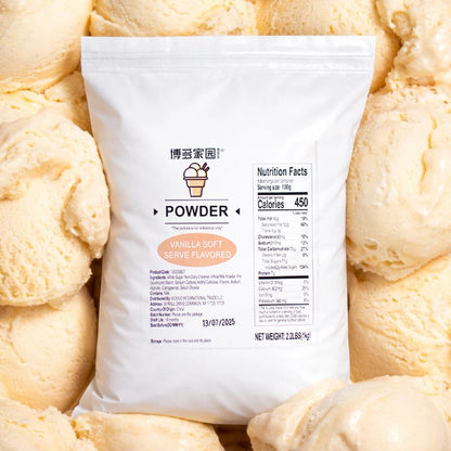 Vanilla Soft Serve Powder | Ice Cream Mix Powder for Soft Serve Machines | 2.2 LB
