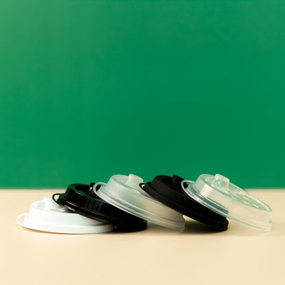 90mm Plastic Cup Lid with Plug | 1000 pcs
