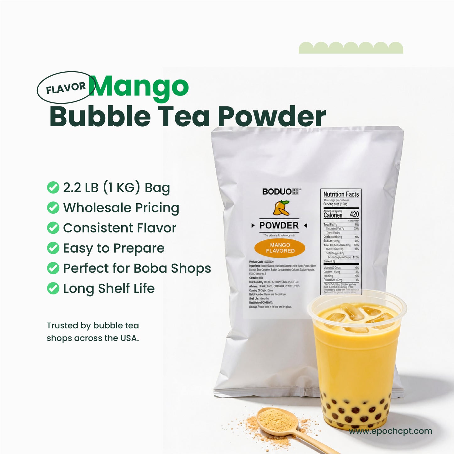Mango Milk Tea Powder | 2.2 LB