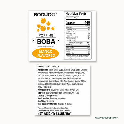 Mango Popping Boba | 6.6 LB
