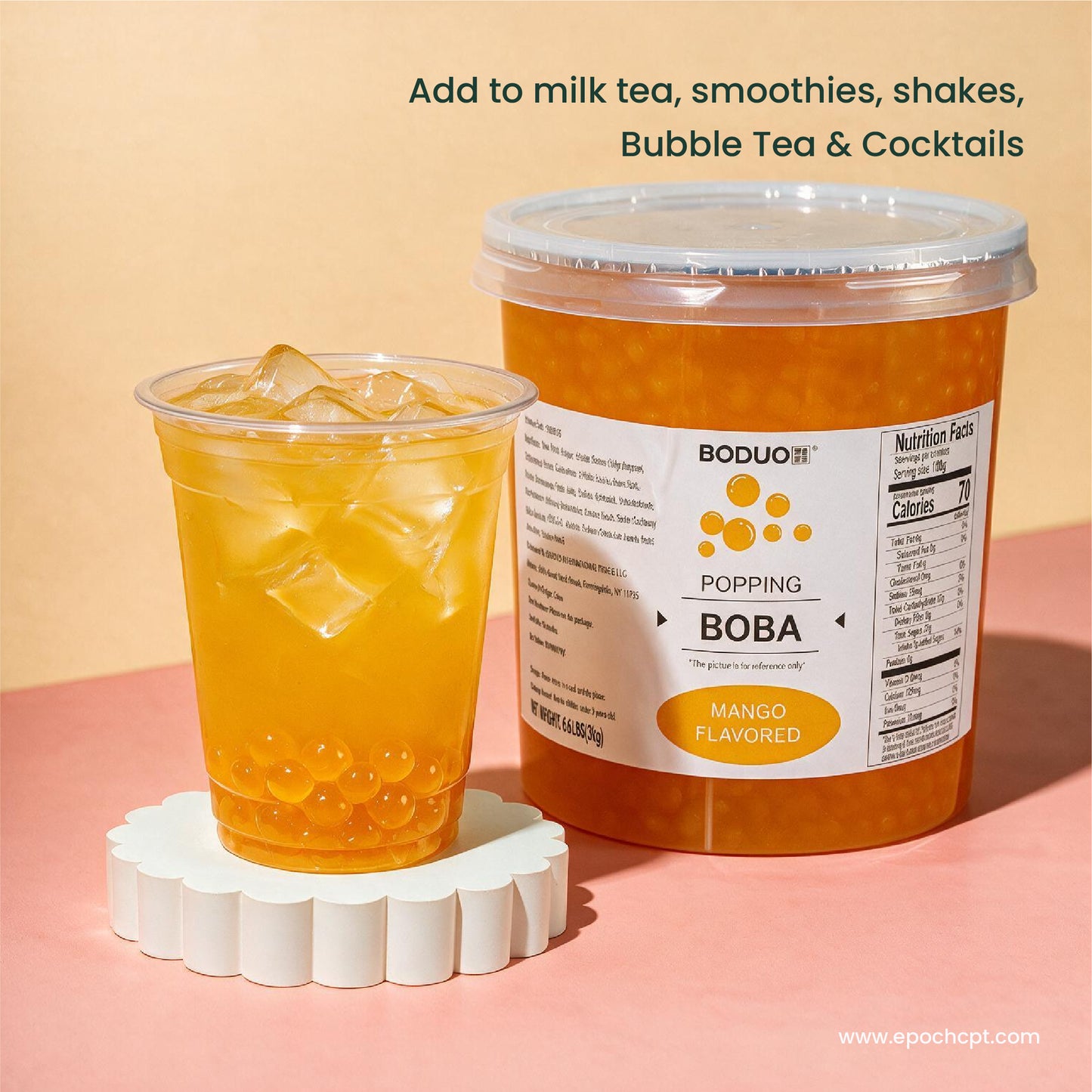 Mango Popping Boba | 6.6 LB