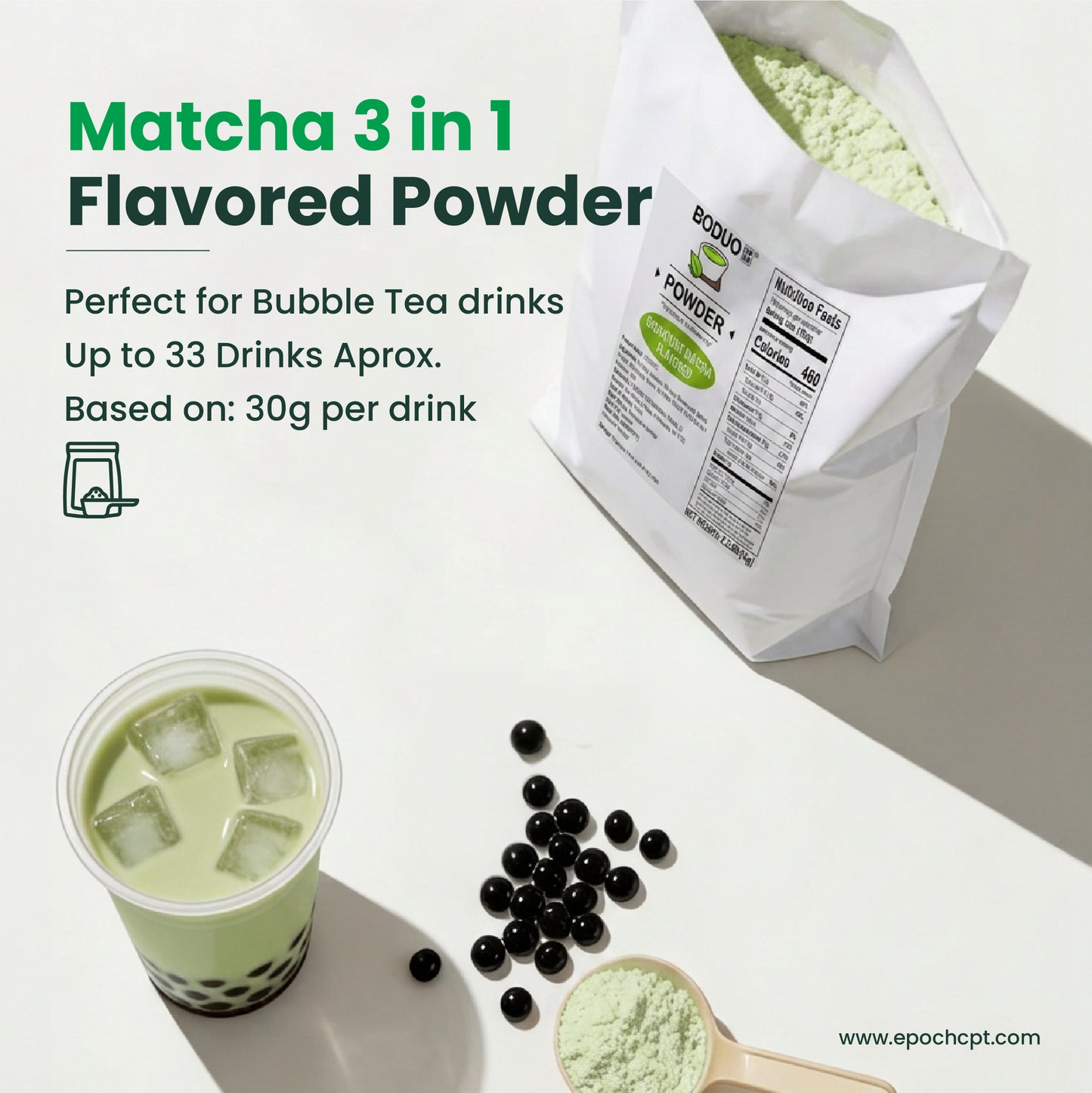 Matcha 3in1 Milk Tea Powder | 2.2 LB