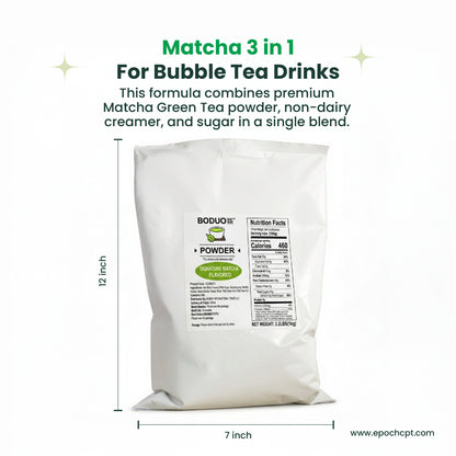 Matcha 3in1 Milk Tea Powder | 2.2 LB