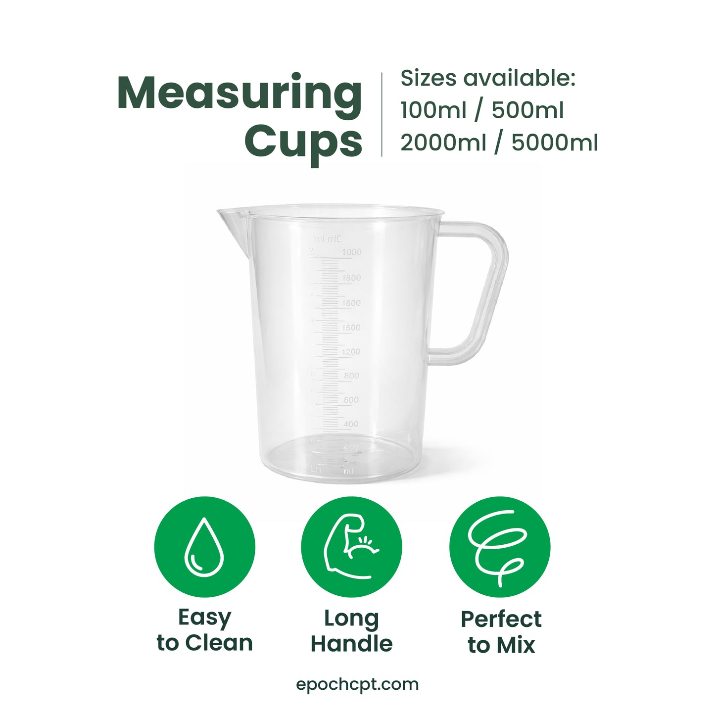 PP Measuring Cups | For Boba & Beverage Prep |  1  pc