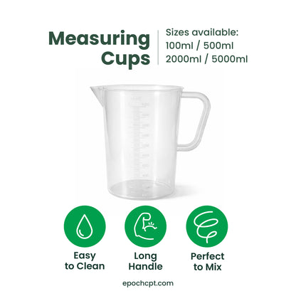 PP Measuring Cups | For Boba & Beverage Prep |  1  pc