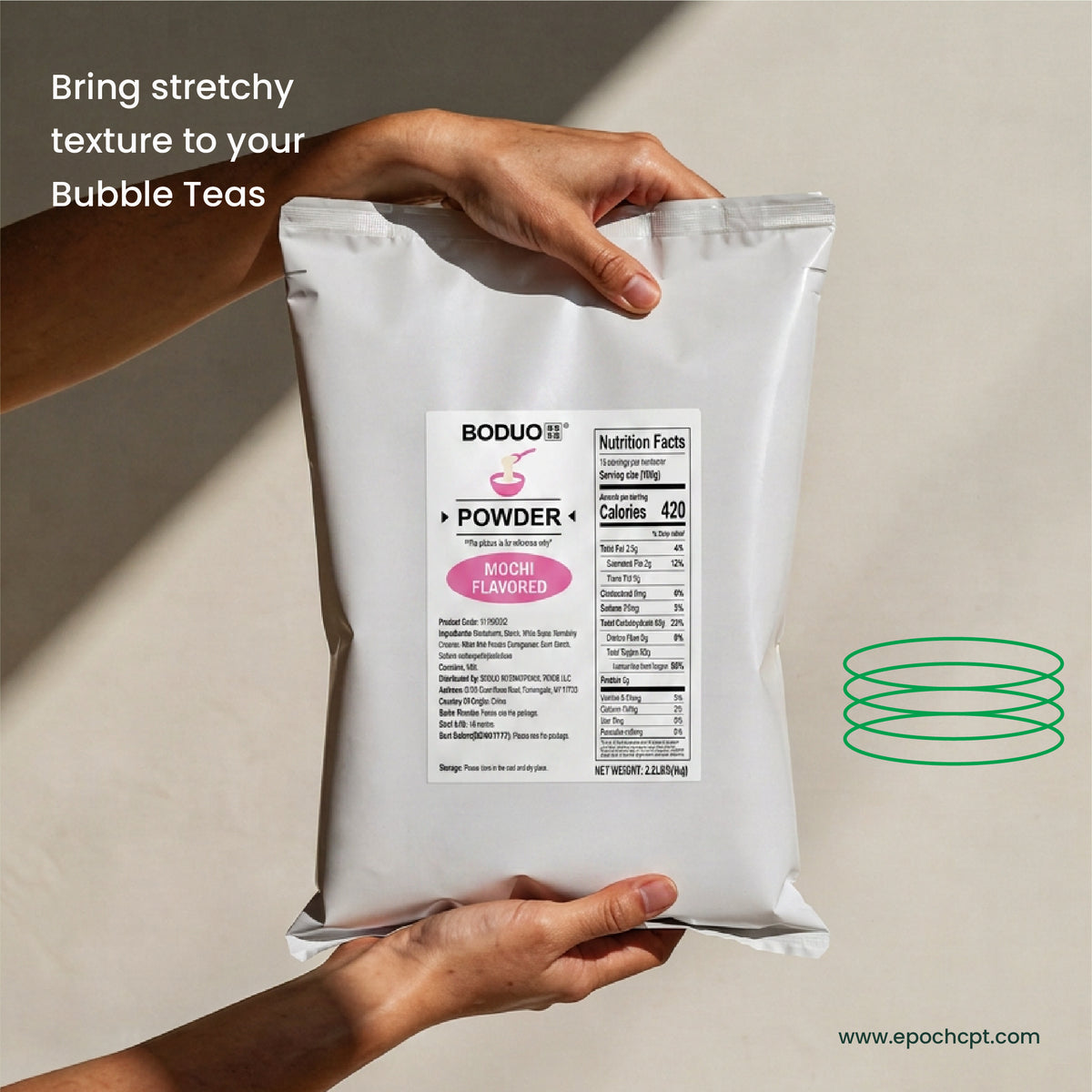 Mochi Mix Powder | Stretchy Drinkable Mochi | 2.2 LB