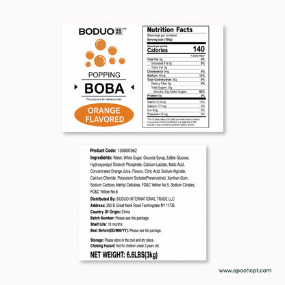 Orange Popping Boba | 6.6 LB