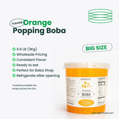 Orange Popping Boba | 6.6 LB