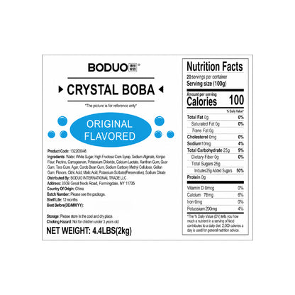 Original Crystal Boba | Boduo | 4.4 LB