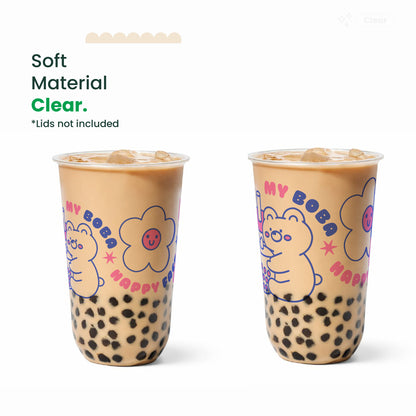 Bunny | 24oz Clear Soft Plastic Cup | 95mm Rim | 1000 pcs/Case