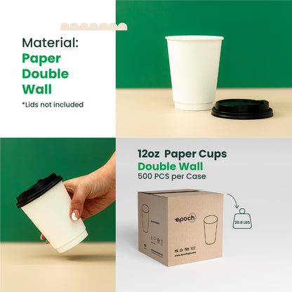 12oz Double Wall Paper Coffee Cup