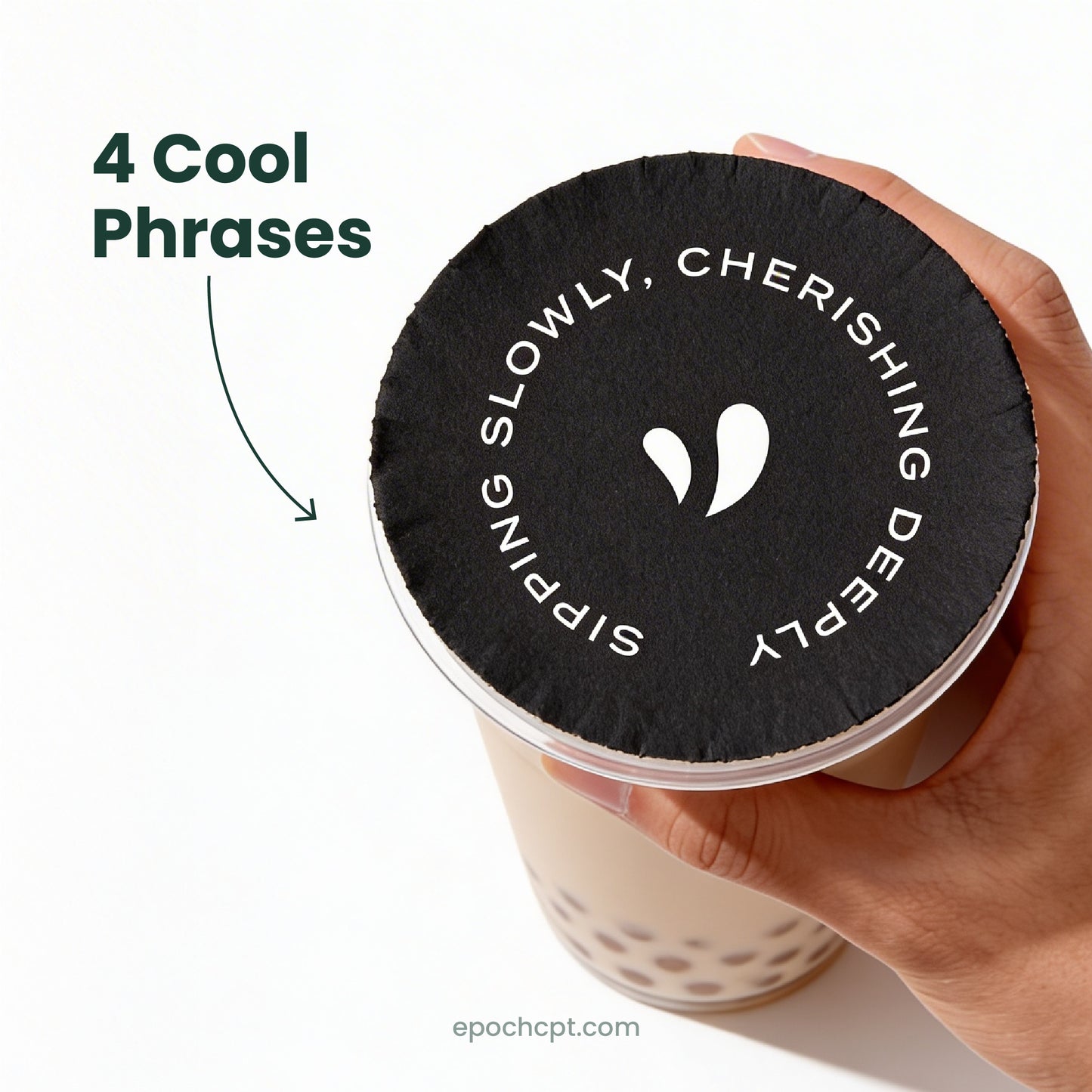 Cup Sealing Film roll for Bubble Tea | Cool Phrases | Paper Sealer Film Roll for Boba Cups | 2000 pcs (Copy)
