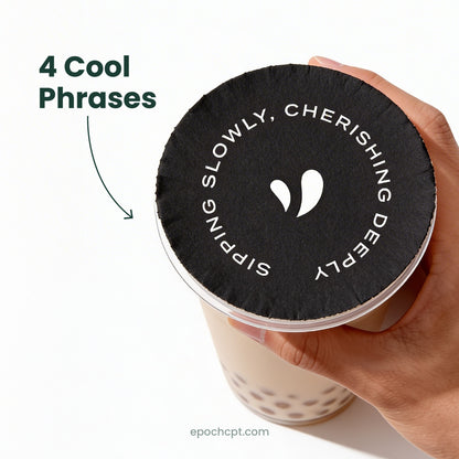 Cup Sealing Film roll for Bubble Tea | Cool Phrases | Paper Sealer Film Roll for Boba Cups | 2000 pcs (Copy)