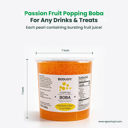 Passion Fruit Popping Boba | 6.6 LB