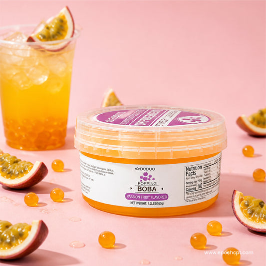 Passion Fruit Popping Boba | 1.2 LB (550G)