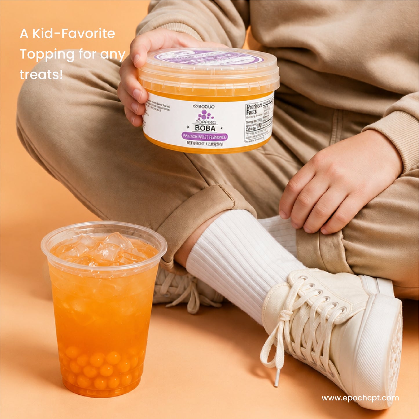 Passion Fruit Popping Boba | 1.2 LB (550G)
