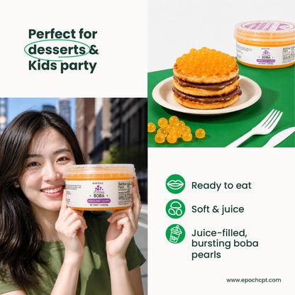 Passion Fruit Popping Boba | 1.2 LB (550G)