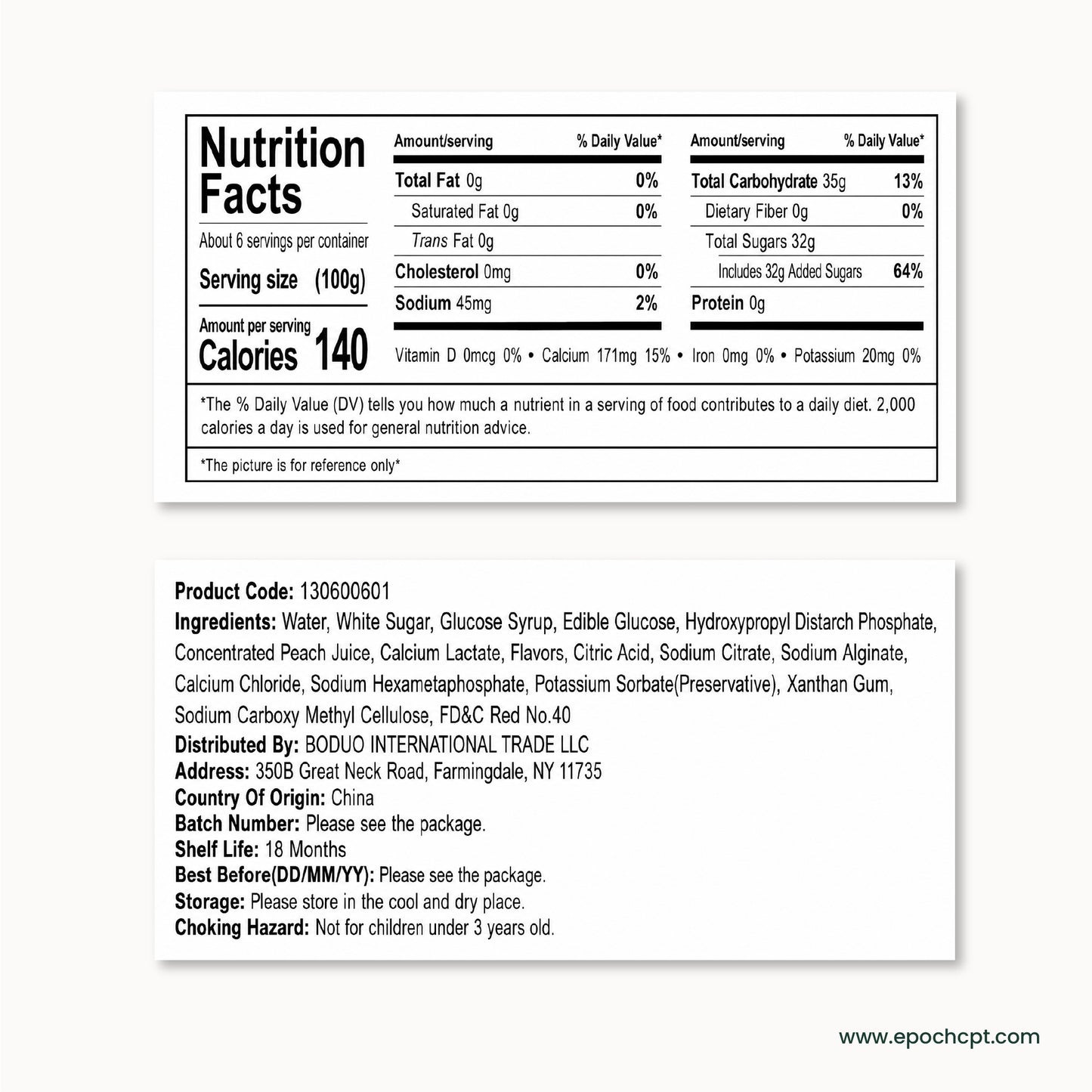 Peach Popping Boba | 1.2 LB (550G)