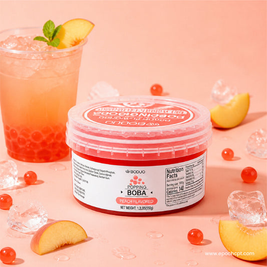 Peach Popping Boba | 1.2 LB (550G)