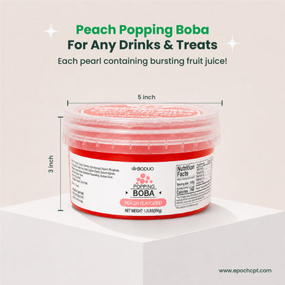 Peach Popping Boba | 1.2 LB (550G)