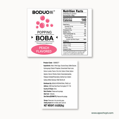 Peach Popping Boba | 6.6 LB