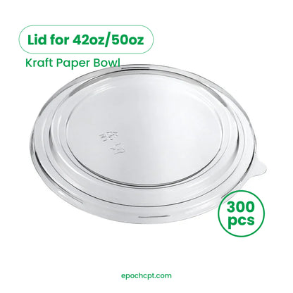 PET LID for 42oz and 50oz Round Kraft | 300 pcs