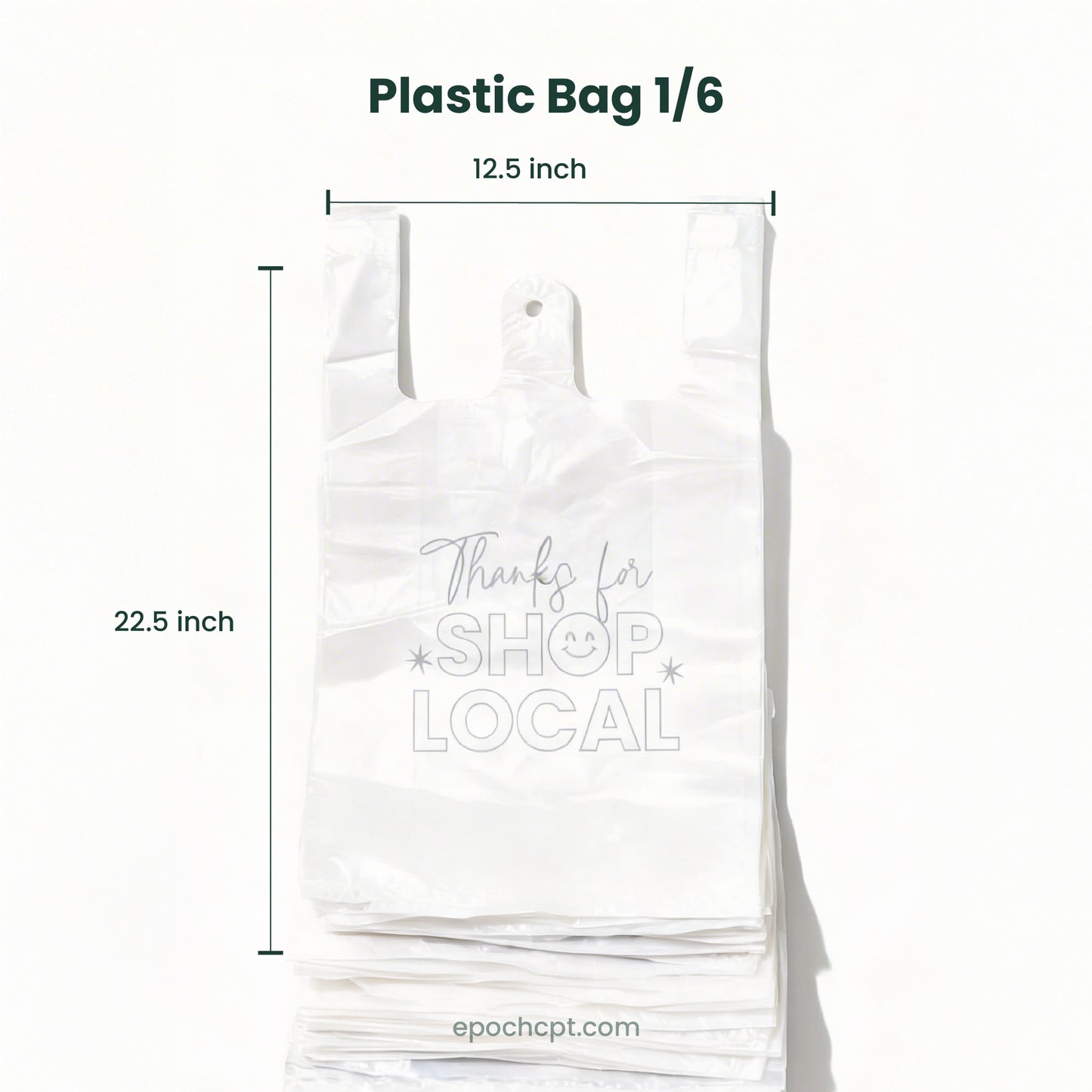 Thank You Plastic Bags Wholesale | Takeout Bags for Restaurants & Retail | 1000 pcs