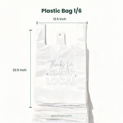 Thank You Plastic Bags Wholesale | Takeout Bags for Restaurants & Retail | 1000 pcs