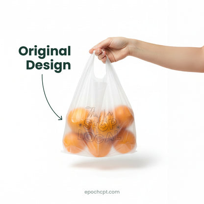 Thank You Plastic Bags Wholesale | Takeout Bags for Restaurants & Retail | 1000 pcs