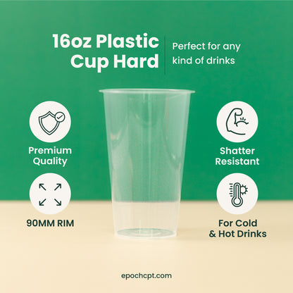 A90-500 Crystal Plastic Cup Hard | 500ml
