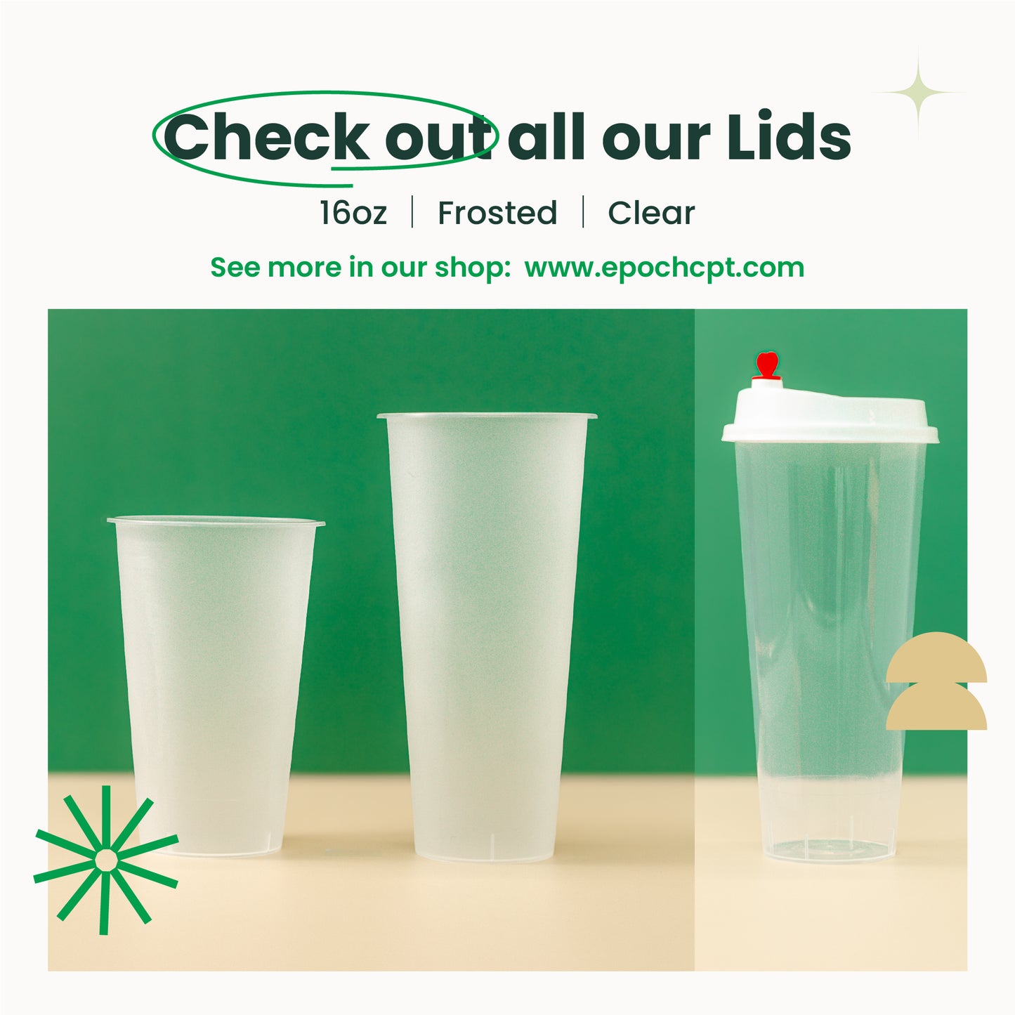 95mm | Clear Flat Lid | 1000 pcs