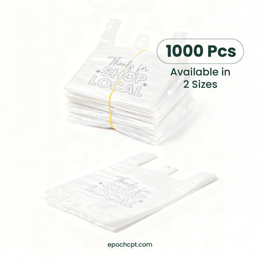 Thank You Plastic Bags Wholesale | Takeout Bags for Restaurants & Retail | 1000 pcs