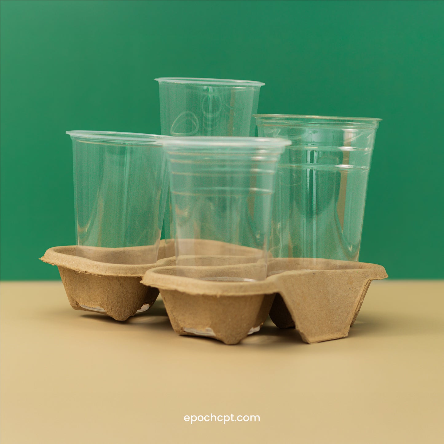 4-Split in 2 Kraft Holder for Cups | 400 pcs