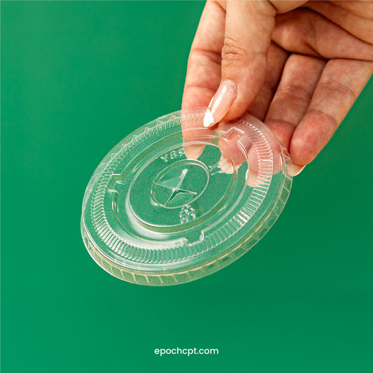 95mm | Clear Flat Lid | 1000 pcs