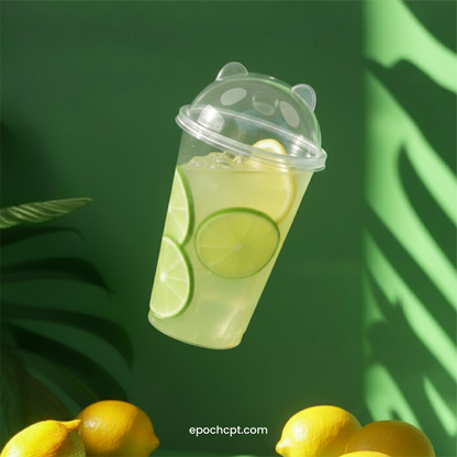 90mm | Bear Lid for Plastic Cups | 500 pcs  |  Cute Valentine's Lid For Cup