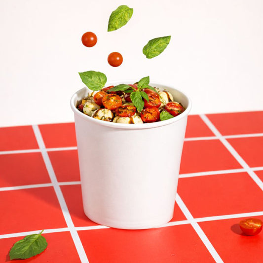12 oz | White Double Poly-Coated Paper Food Cup | Disposable Soup Cup | 500 pcs