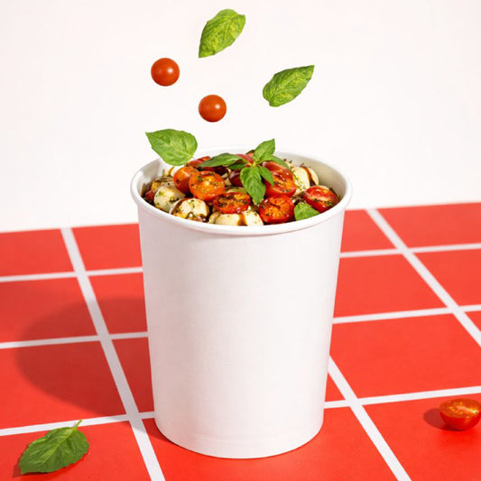 32 oz | White Double Poly-Coated Paper Food Cup | Large Soup & Food Cup | 500 pcs