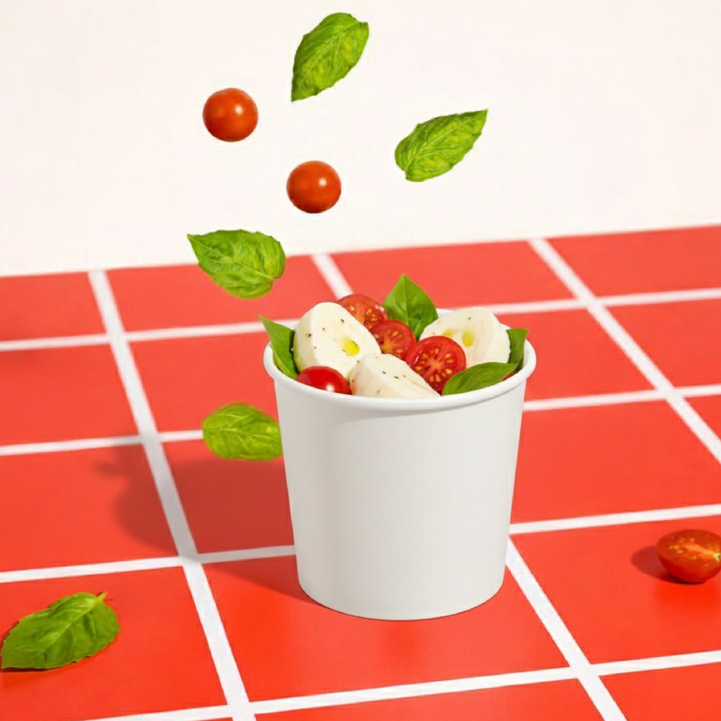 16 oz | White Double Poly-Coated Paper Food Cup | Disposable Food Cup | 1000 pcs