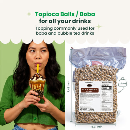 Tapioca Boba Pearls | 2.2 LB