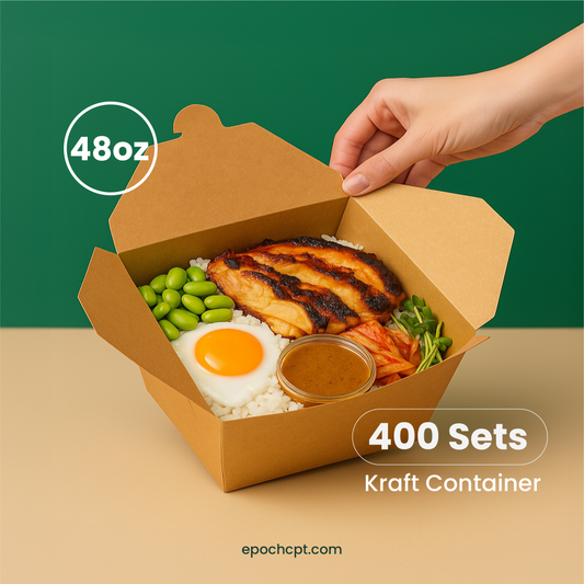 48oz Paper Kraft Food Containers #8