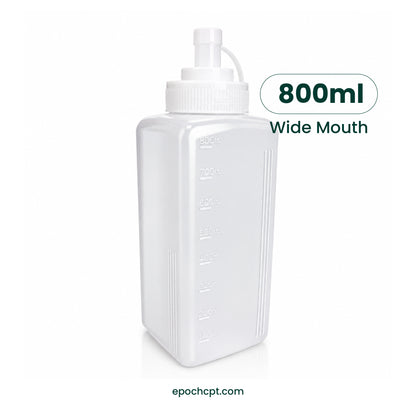 800ml Large Squeeze Bottle Wide Mouth | HDPE Dispensing  Squeeze Bottle for Sauces, Syrups &  Condiments |  1 Unit