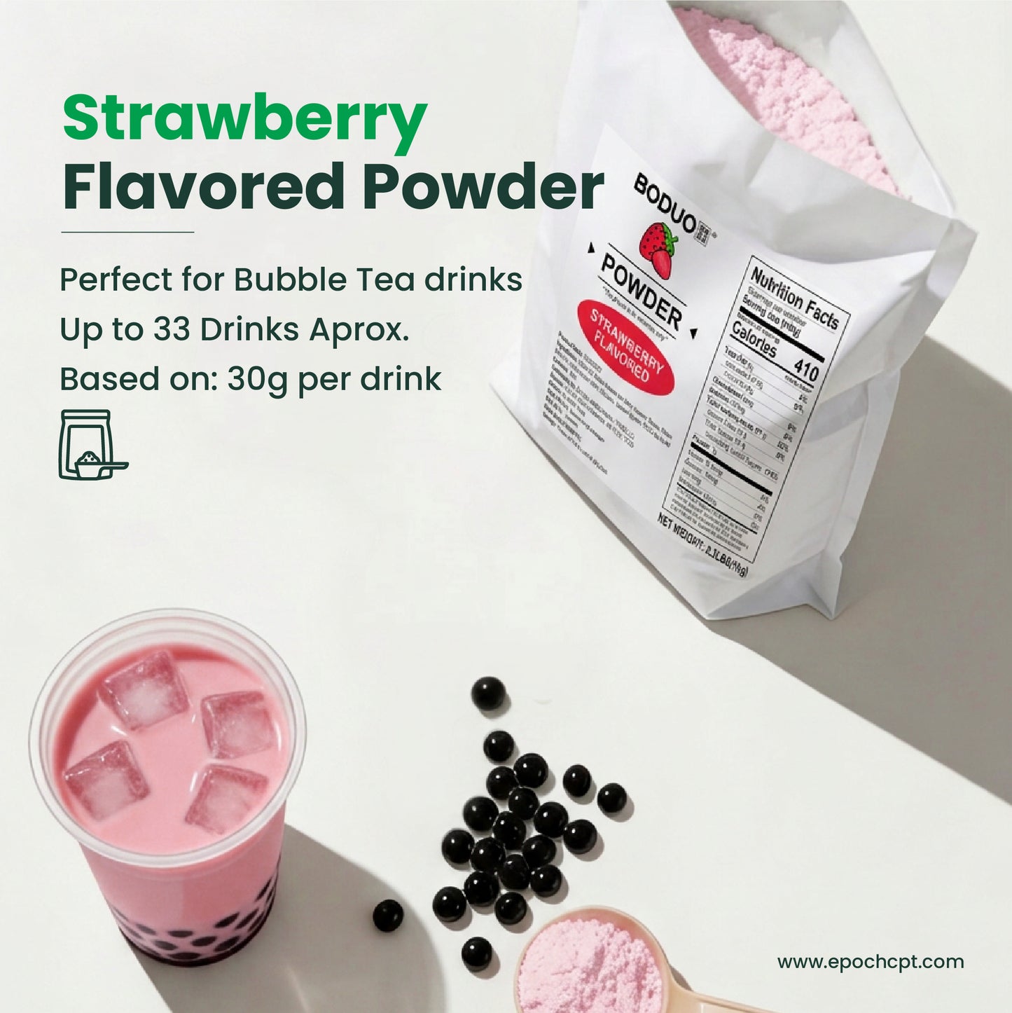 Strawberry Milk Tea Powder | 2.2 LB